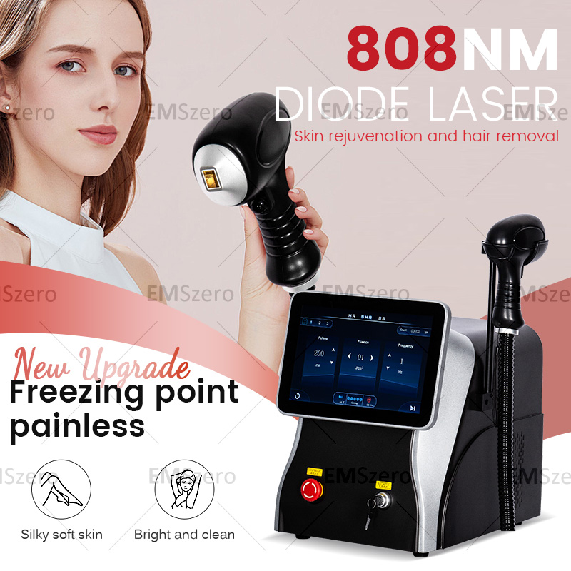 Ice Titanium Diode Laser Machine - เครื่องกำจัดขนด้วยเลเซอร์ไดโอดแบบมืออาชีพ Ice Titanium แบบพกพา 808 755