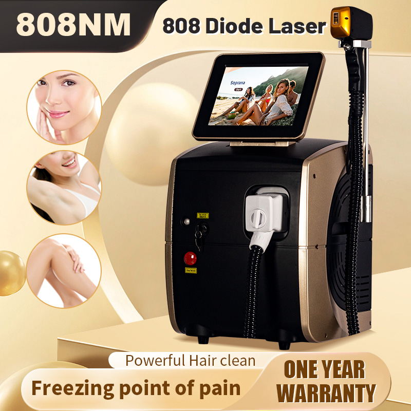 Diode Laser Hair Removal 808Nm 755Nm 1064Nm - เครื่องกำจัดขนด้วยเลเซอร์ไดโอด 808nm 755nm 1064nm แบบอเล็กซานไดรต์ กำจัดขนถาวร