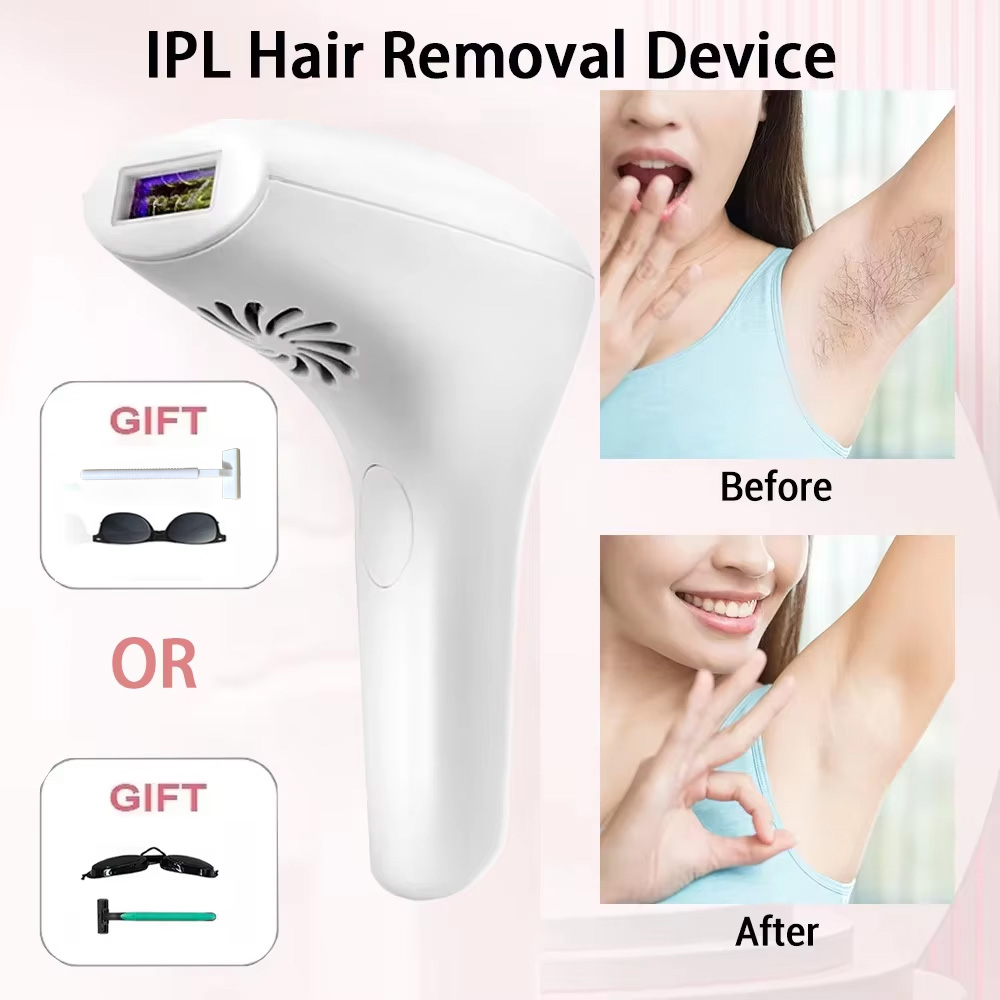 Ipl Hair Removal Handset Permanent - เครื่องกำจัดขนด้วยเลเซอร์ 900,000 แฟลช สำหรับใช้ในบ้าน กำจัดขน IPL