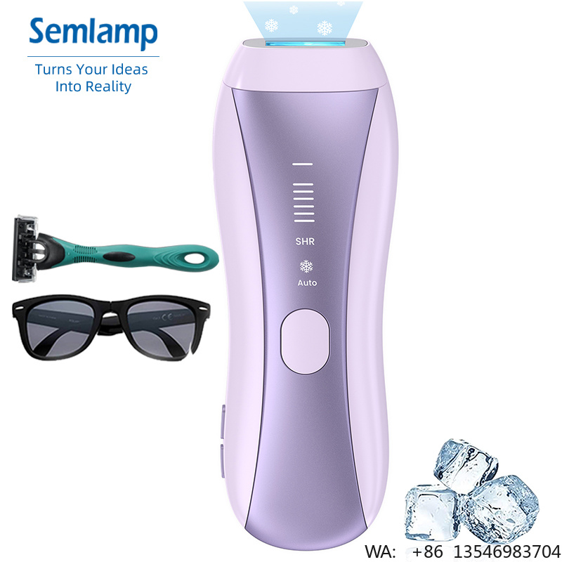 Home Ipl Hair Removal Sapphire Cooling - อุปกรณ์กำจัดขนถาวรที่บ้าน, เครื่องกำจัดขนด้วยเลเซอร์ IPL พร้อมระบบทำความเย็นด้วยแซฟไฟร์ - ไม่เจ็บและรวดเร็วสำหรับผู้หญิงและผู้ชาย