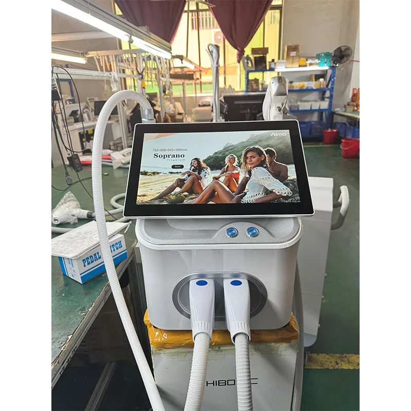 Nd Yag Laser Tattoo Removal Machine - เครื่องเลเซอร์ไดโอดไอซ์ 4 ความยาวคลื่น ระดับมืออาชีพ 808 2-in-1