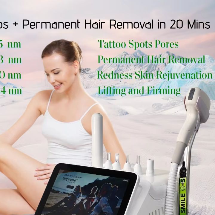 เครื่องเลเซอร์ไดโอด 2in1 Sopra - Ice Titanium Diode Laser Machine บทวิจารณ์และราคา
