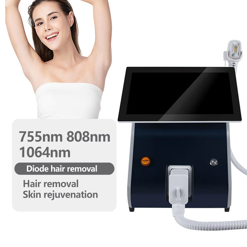 เครื่องกำจัดขนแบบพกพา 2000w ได - Diode Laser Hair Removal 808Nm 755Nm 1064Nm บทวิจารณ์และราคา