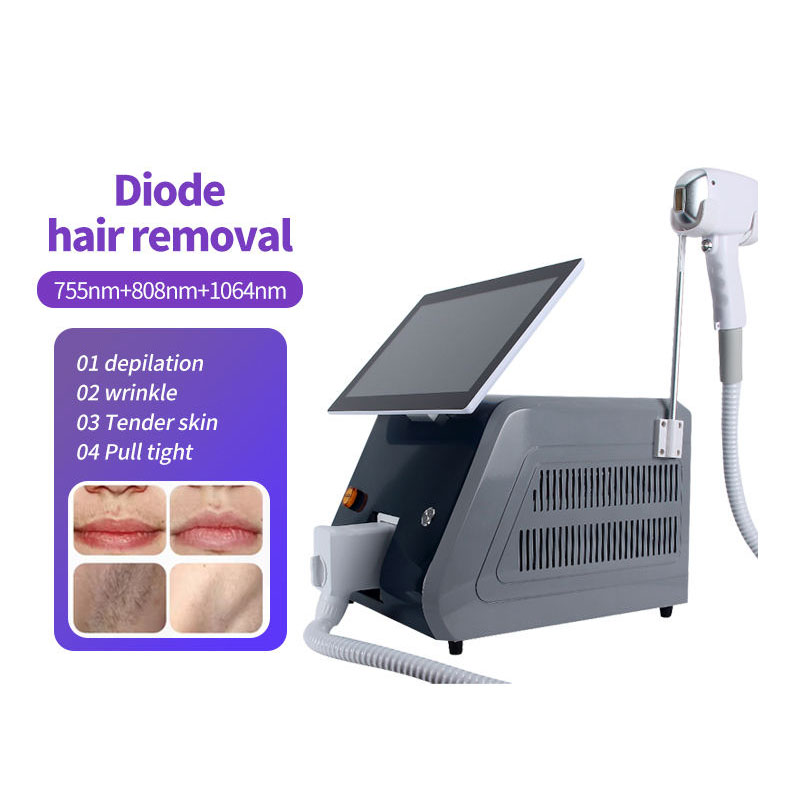 เครื่องกำจัดขนแบบพกพา 2000w ได - Diode Laser Hair Removal 808Nm 755Nm 1064Nm บทวิจารณ์และราคา