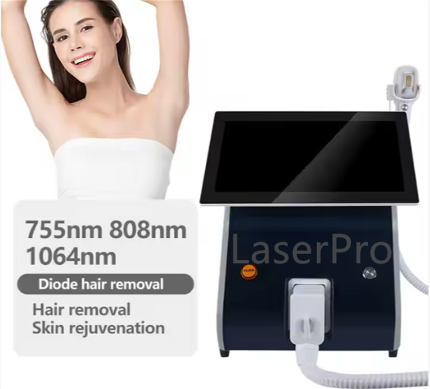 เครื่องกำจัดขนด้วยเลเซอร์ไดโอด - Diode Laser Hair Removal 808Nm 755Nm 1064Nm บทวิจารณ์และราคา