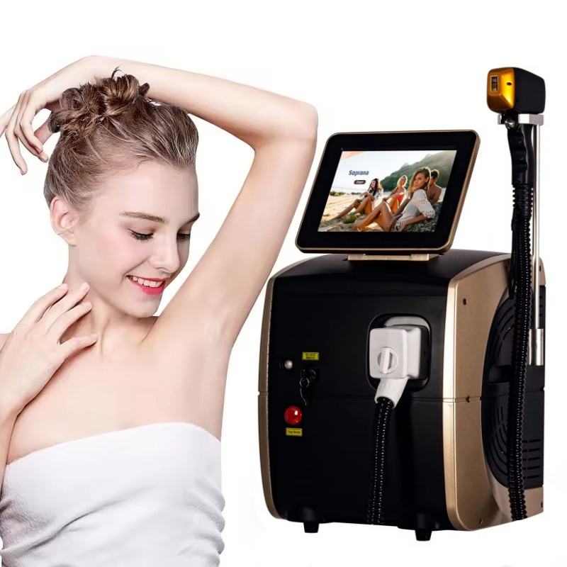 แบบพกพา 3000w 4500w Ice Platin - Diode Laser Hair Removal 808Nm 755Nm 1064Nm บทวิจารณ์และราคา