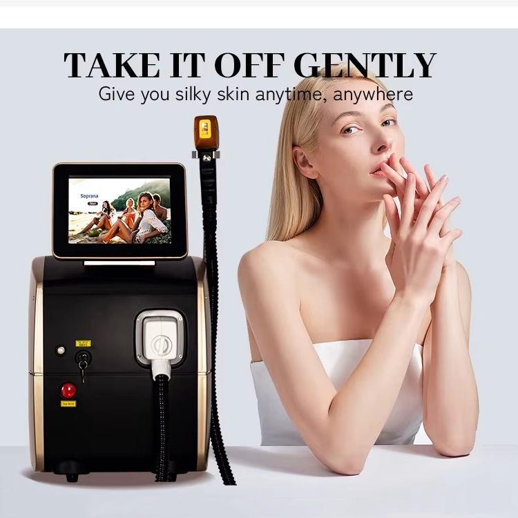 แบบพกพา 3000w 4500w Ice Platin - Diode Laser Hair Removal 808Nm 755Nm 1064Nm บทวิจารณ์และราคา