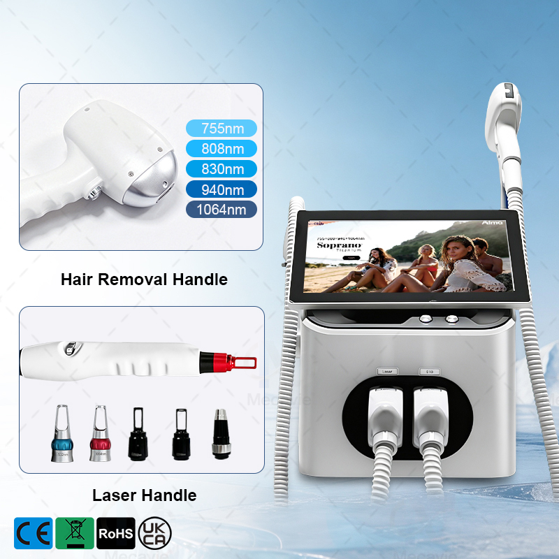 เครื่องเลเซอร์ไดโอด ND YAG แบบ - Nd Yag Laser Tattoo Removal Machine บทวิจารณ์และราคา