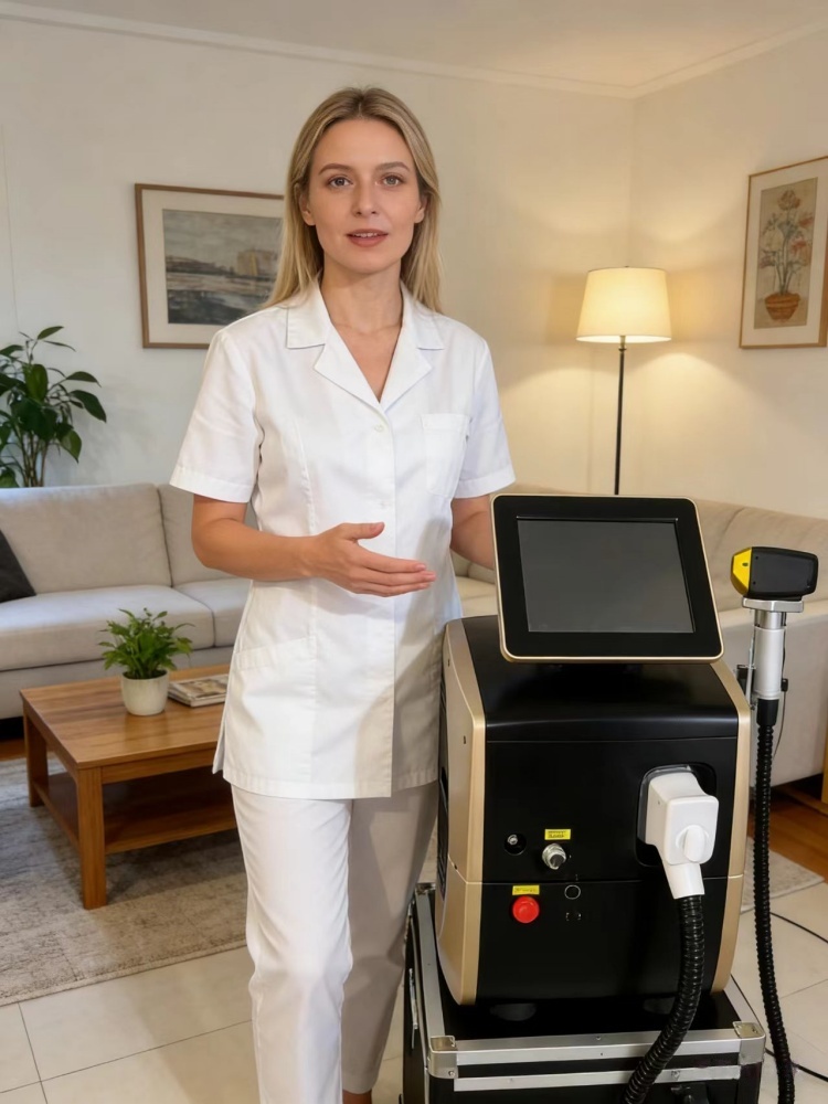 เครื่องกำจัดขนด้วยเลเซอร์ไดโอด - Ice Titanium Diode Laser Machine บทวิจารณ์และราคา