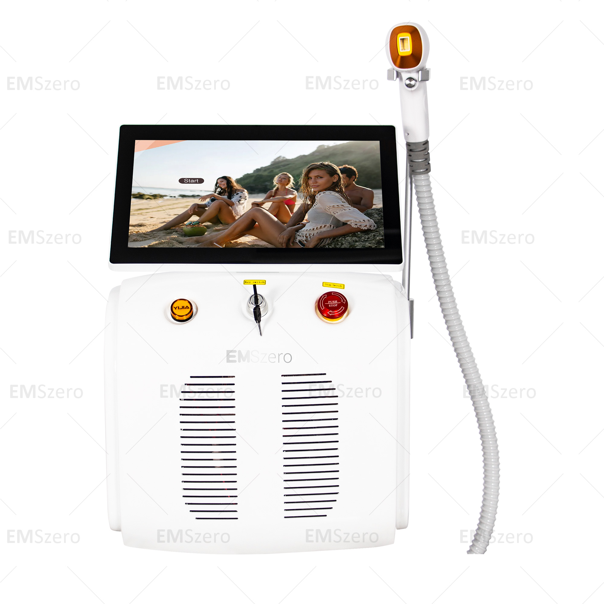 เครื่องกำจัดขนแบบมืออาชีพ ไอซ์ - Alexandrite Laser Hair Removal Machine บทวิจารณ์และราคา
