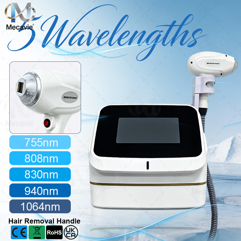 เครื่องเลเซอร์กำจัดขนแบบพกพา ไ - Diode Laser Hair Removal 808Nm 755Nm 1064Nm บทวิจารณ์และราคา