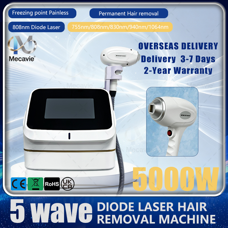 เครื่องเลเซอร์กำจัดขนแบบพกพา ไ - Diode Laser Hair Removal 808Nm 755Nm 1064Nm บทวิจารณ์และราคา