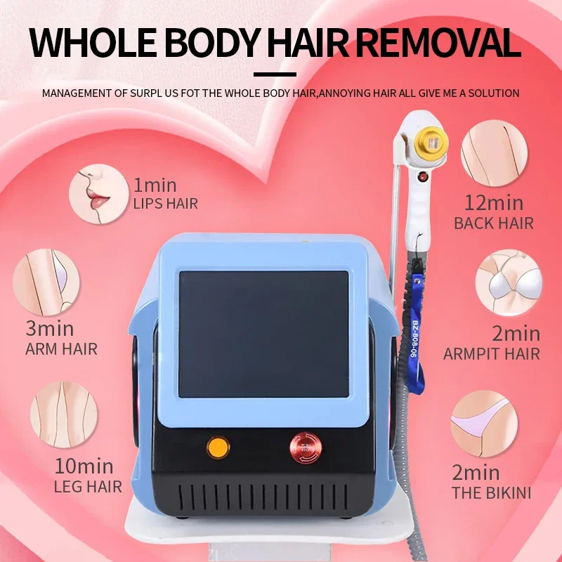 เครื่องกำจัดขนด้วยเลเซอร์ไดโอด - Diode Laser Hair Removal 808Nm 755Nm 1064Nm บทวิจารณ์และราคา