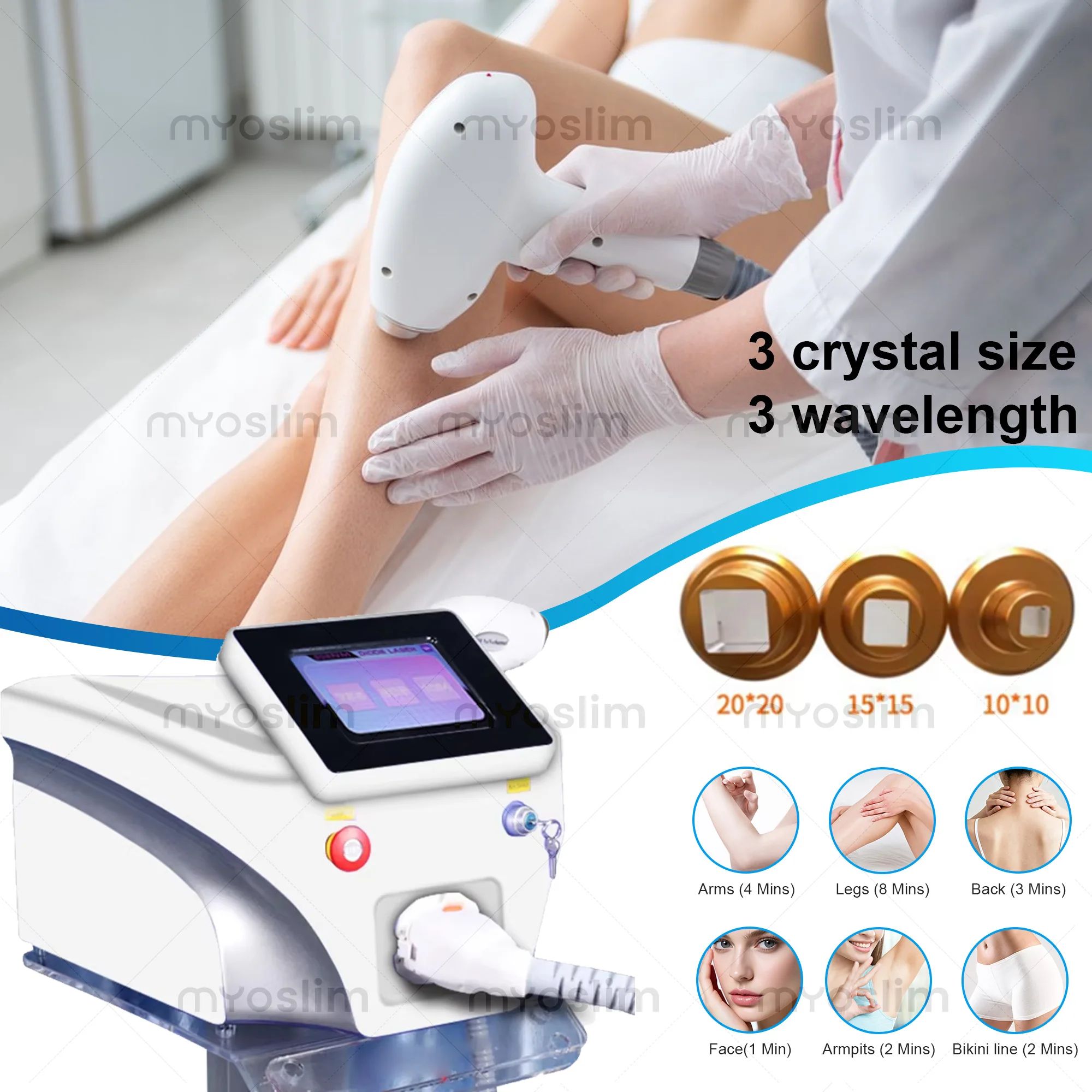 เครื่องกำจัดขนด้วยเลเซอร์ไดโอด - Ice Titanium Diode Laser Machine บทวิจารณ์และราคา
