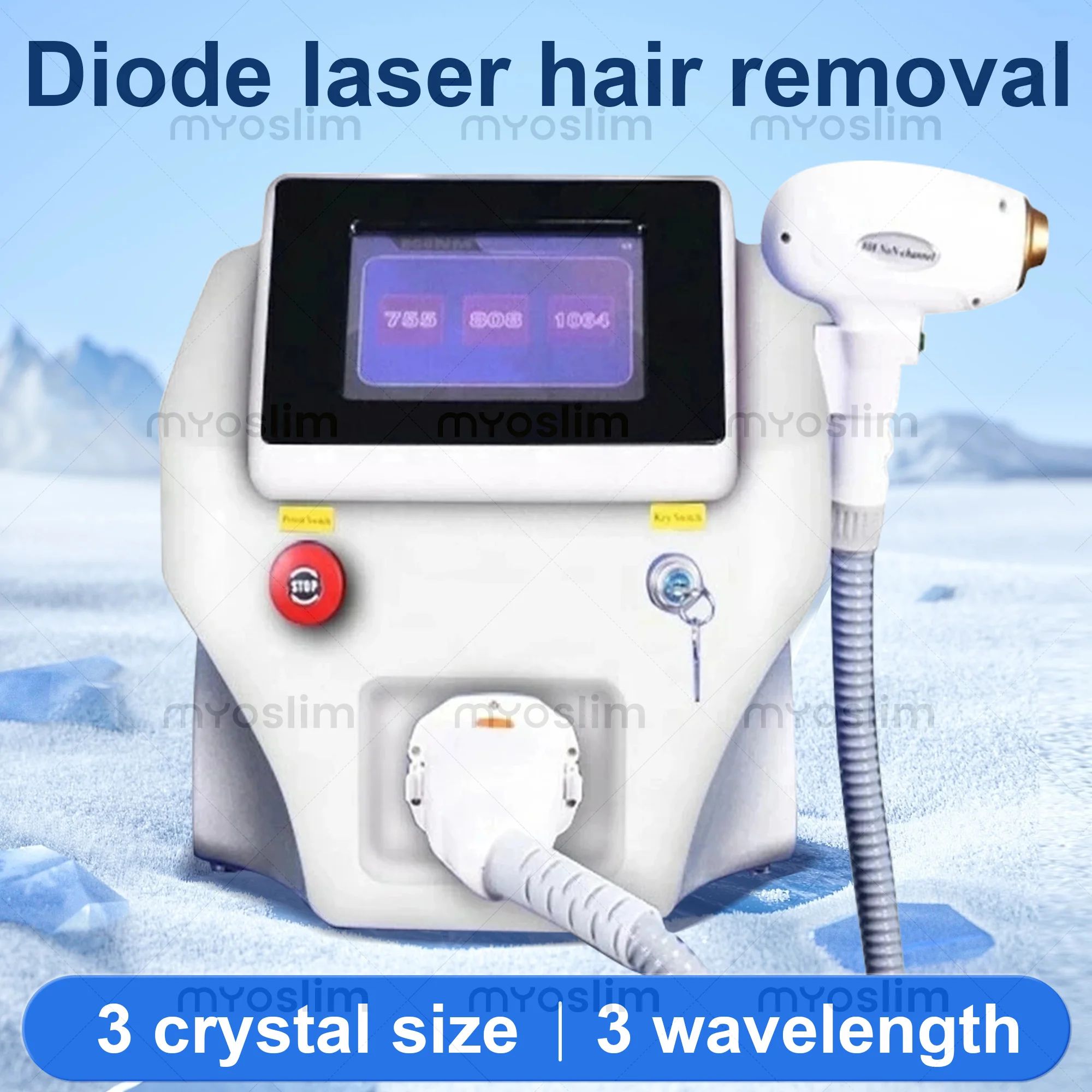 เครื่องกำจัดขนด้วยเลเซอร์ไดโอด - Ice Titanium Diode Laser Machine บทวิจารณ์และราคา