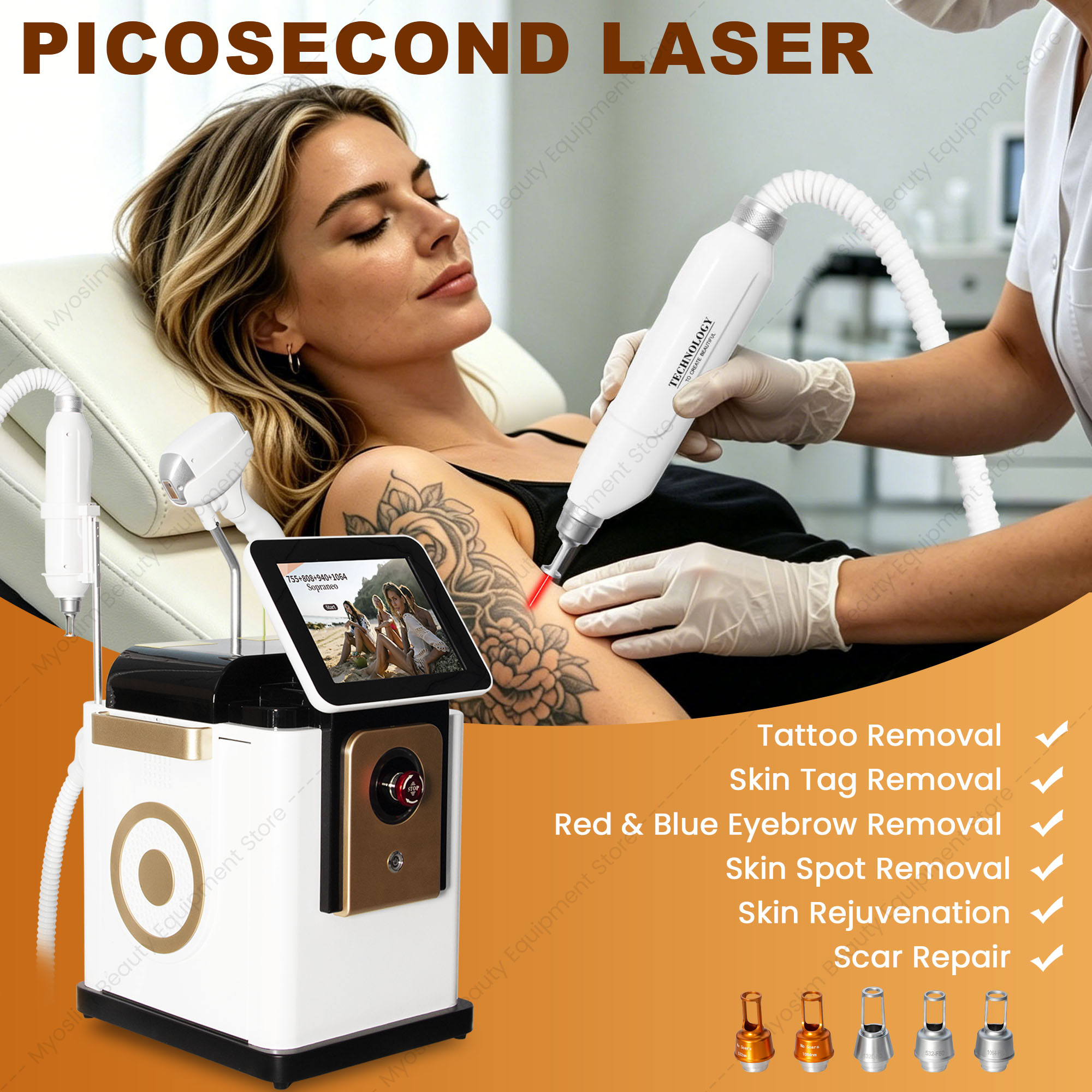 เครื่องกำจัดขนด้วยเลเซอร์ไดโอด - Diode Laser Hair Removal 808Nm 755Nm 1064Nm บทวิจารณ์และราคา